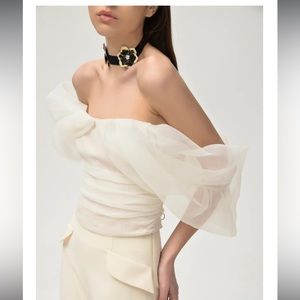 Nafsika Skourti Renaissance Top in Cream NWT